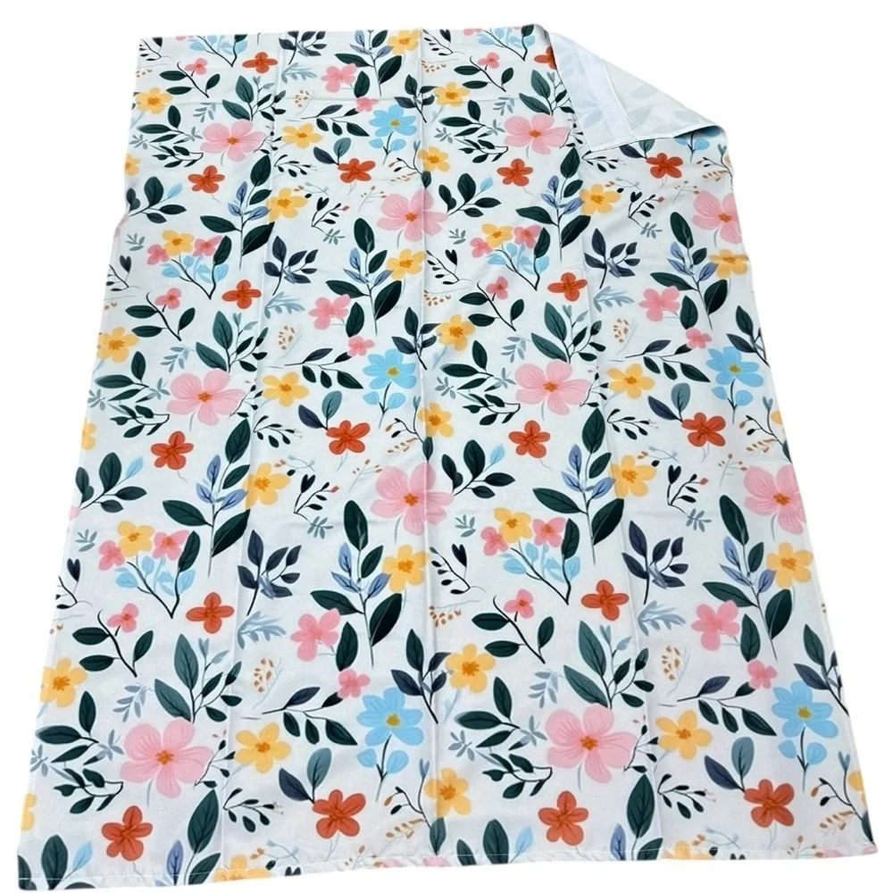 Wayfair Pastel Floral Pink Daisies Curtains 2 Panels 40x52 Lined New Cute Floral